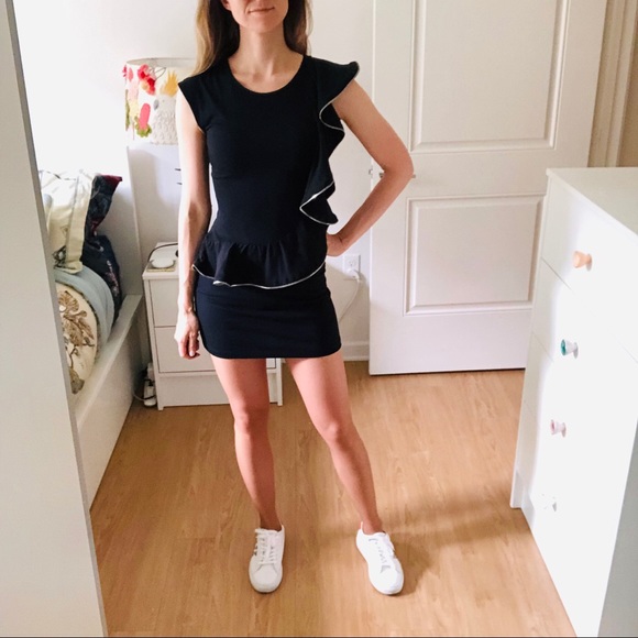 Ted Baker Mini Black Zipper Embellished Dress - Picture 7 of 7